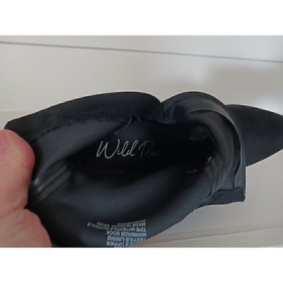 WILD PAIR Black Becci Sock Booties/NWOB, Size 7M - Picture 9 of 10